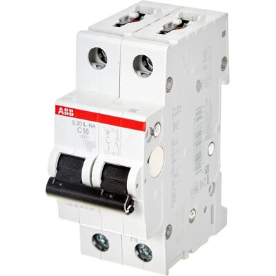 ABB S598392 - Disjoncteur 1+N 2 Modules 16A 4.5kA - Publicité ABB S598392 - Disjoncteur 1+N 2 Modules 16A 4.5kA - Publicité