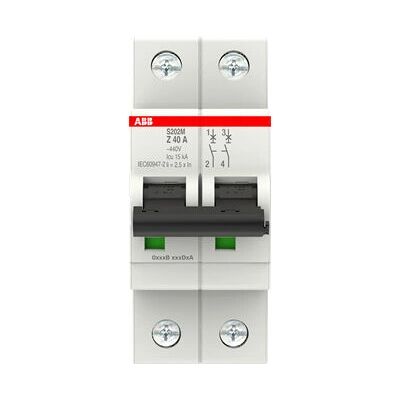 ABB - S202M-Z40 - 40A - 2-pole - Circuit Breaker ABB - S202M-Z40 - 40A - 2-pole - Circuit Breaker