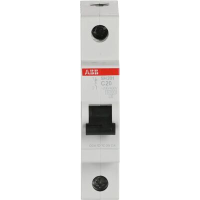 ABB SH201-C20 Leitungsschutzschalter - 20A, Typ F, C-Kurve ABB SH201-C20 Leitungsschutzschalter - 20A, Typ F, C-Kurve