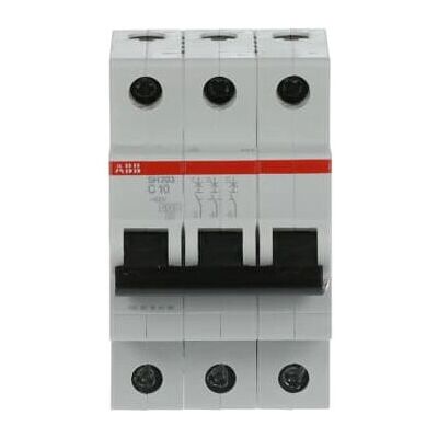 ABB 2CDS213001R0104 Disjoncteur - 3P, 10A, Type C - Montage sur rail DIN - Publicité ABB 2CDS213001R0104 Disjoncteur - 3P, 10A, Type C - Montage sur rail DIN - Publicité