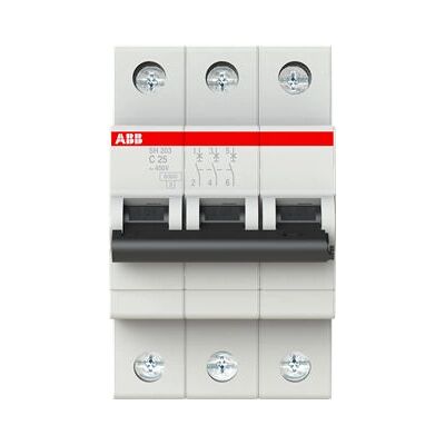 ABB Interrupteur automatique SH203-C25 3P 25A - Disjoncteur - Publicité ABB Interrupteur automatique SH203-C25 3P 25A - Disjoncteur - Publicité