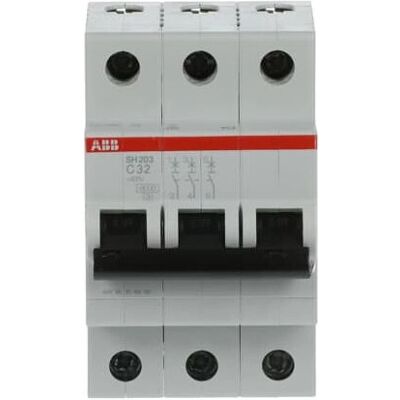 ABB 3P 32A Type C Circuit Breaker - DIN Mounting ABB 3P 32A Type C Circuit Breaker - DIN Mounting
