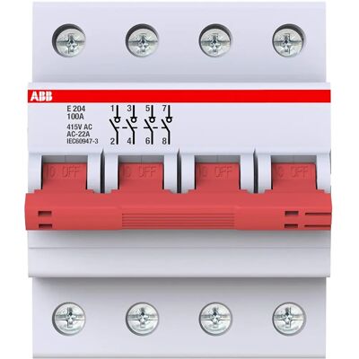 ABB E204/100R - 400V 100A 4-poliger Schalter - Schalter ABB E204/100R - 400V 100A 4-poliger Schalter - Schalter