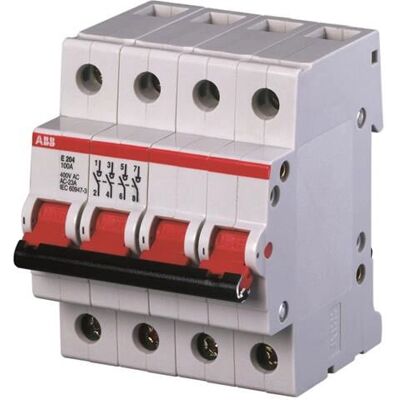 ABB E204/125R Disjoncteur 4P, 125A - IP10 - Publicité ABB E204/125R Disjoncteur 4P, 125A - IP10 - Publicité