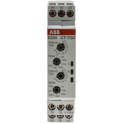 ABB Timerrelais 24-240V AC/DC DPDT - 2 Kontakte, 0,05s-100h ABB Timerrelais 24-240V AC/DC DPDT - 2 Kontakte, 0,05s-100h