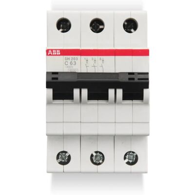 ABB SH203-C63 3-poliger Leitungsschutzschalter - Schütz ABB SH203-C63 3-poliger Leitungsschutzschalter - Schütz