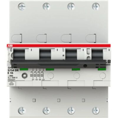 ABB S754DR-E50 50A 4-poliger Leitungsschutzschalter - Elektroschutzgerät ABB S754DR-E50 50A 4-poliger Leitungsschutzschalter - Elektroschutzgerät