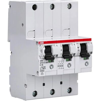 ABB S751/3DR-E35 - Hauptleitungsschutzschalter 35A, 3P, E-Kurve ABB S751/3DR-E35 - Hauptleitungsschutzschalter 35A, 3P, E-Kurve