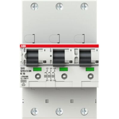 ABB S751/3DR-K50 Disjoncteur - 50A, 3P, Type K - IP40 - Publicité ABB S751/3DR-K50 Disjoncteur - 50A, 3P, Type K - IP40 - Publicité