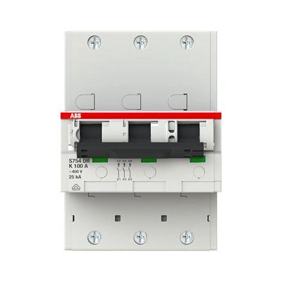 ABB S753DR-K100 Leitungsschutzschalter - 3-polig, 100A, 25kA ABB S753DR-K100 Leitungsschutzschalter - 3-polig, 100A, 25kA