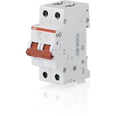 ABB SD202/50 Interrupteur 2 pôles - 50A - IP20 - gris ABB SD202/50 Interrupteur 2 pôles - 50A - IP20 - gris