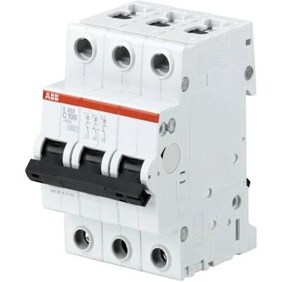 ABB S203-B80 3-pol Sicherungsautomat - 80A Type B ABB S203-B80 3-pol Sicherungsautomat - 80A Type B