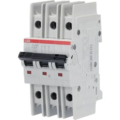 ABB SU203M-K15 Disjoncteur - 3P 15A IP20 - Publicité ABB SU203M-K15 Disjoncteur - 3P 15A IP20 - Publicité