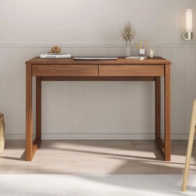 IDIMEX Schreibtisch mit 2 Schubladen aus Kiefer - Natur Kastanie - Schreibtisch IDIMEX Schreibtisch mit 2 Schubladen aus Kiefer - Natur Kastanie - Schreibtisch
