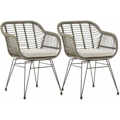 Paramo - Paramo Chaise de jardin - Gris Polyrattan - Publicité Paramo - Paramo Chaise de jardin - Gris Polyrattan - Publicité