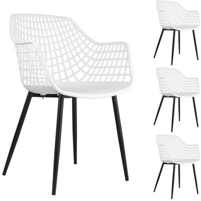 Ensemble de 4 chaises IDIMEX - Style rétro - Publicité Ensemble de 4 chaises IDIMEX - Style rétro - Publicité