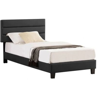 Lit Idimex Hudson 90x190cm avec Sommier - Lit - Publicité Lit Idimex Hudson 90x190cm avec Sommier - Lit - Publicité