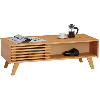 Table basse marron IDIMEX avec 2 compartiments - Table basse - Publicité Table basse marron IDIMEX avec 2 compartiments - Table basse - Publicité