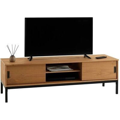 IDIMEX - SELMA - Pin clair - TV Console - Publicité IDIMEX - SELMA - Pin clair - TV Console - Publicité