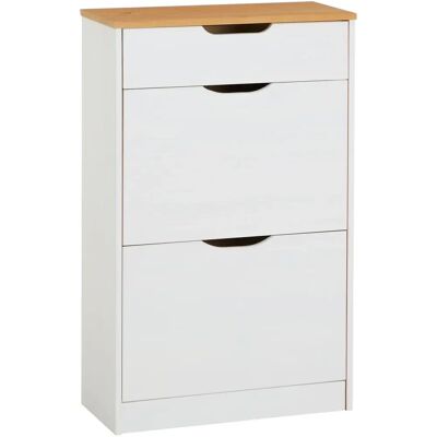 IDIMEX Schuhschrank aus Kiefer mit 1 Schublade & 2 Kipper - Landhausstil IDIMEX Schuhschrank aus Kiefer mit 1 Schublade & 2 Kipper - Landhausstil