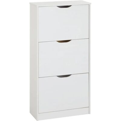 IDIMEX Schuhschrank aus Kiefer - 3 Klappen - 25x116x59cm IDIMEX Schuhschrank aus Kiefer - 3 Klappen - 25x116x59cm