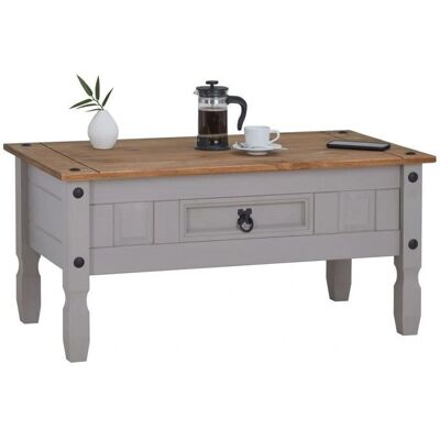 Table basse rectangulaire en pin Idimex - Salon Table - Publicité Table basse rectangulaire en pin Idimex - Salon Table - Publicité