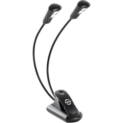 K&M 12259 Doble2 FlexLight Batería LED Luz de atril - Luz de partitura K&M 12259 Doble2 FlexLight Batería LED Luz de atril - Luz de partitura