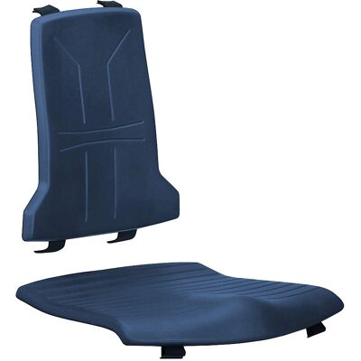 bimos Blauer Bürostuhl-Polster - Sitz & Rücken - Langlebige PU-Schaum bimos Blauer Bürostuhl-Polster - Sitz & Rücken - Langlebige PU-Schaum