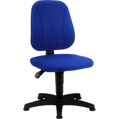 Silla de oficina bimos - Ajustable en altura, Tela azul, con ruedas Silla de oficina bimos - Ajustable en altura, Tela azul, con ruedas