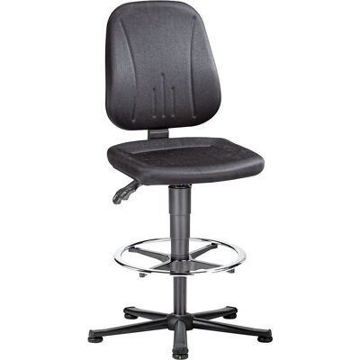 Silla ESD de Oficina Bimos - Base de Cinco Pies de Acero, Tela Negra, Inclinación ajustable Silla ESD de Oficina Bimos - Base de Cinco Pies de Acero, Tela Negra, Inclinación ajustable