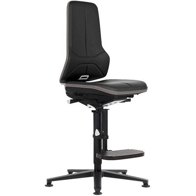 Silla de oficina NEON bimos - Cuero sintético, 590-870mm, Gris Silla de oficina NEON bimos - Cuero sintético, 590-870mm, Gris