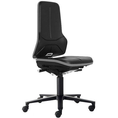 Silla de oficina ESD bimos NEON - Giratoria, gris, ajustable en altura Silla de oficina ESD bimos NEON - Giratoria, gris, ajustable en altura