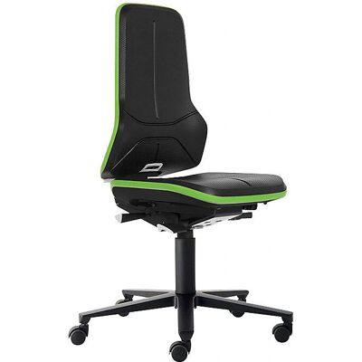 Sedia girevole da ufficio ESD NEON - Meccanismo sincronizzato, Verde Sedia girevole da ufficio ESD NEON - Meccanismo sincronizzato, Verde