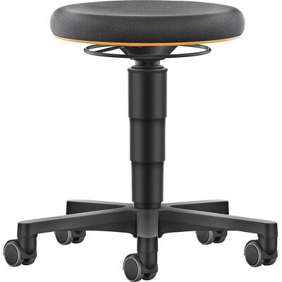 bimos Allround Hocker - Verstellbar, Supertec, Orange, Rollen bimos Allround Hocker - Verstellbar, Supertec, Orange, Rollen