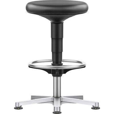 Bimos Taburete ajustable para sala limpia cuero sintético negro - Taburete Bimos Taburete ajustable para sala limpia cuero sintético negro - Taburete