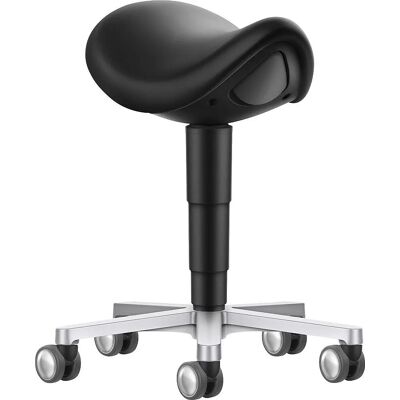 Kaiserkraft Sattelhocker mit Rollen - Ergonomischer Sattelstuhl Kaiserkraft Sattelhocker mit Rollen - Ergonomischer Sattelstuhl