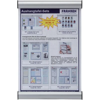 Franken Türschild Clip - 330x215mm - Silber - Türschild Franken Türschild Clip - 330x215mm - Silber - Türschild