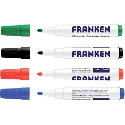 Pennarello per lavagna bianca Franken U-Act! Line - Colori assortiti Pennarello per lavagna bianca Franken U-Act! Line - Colori assortiti