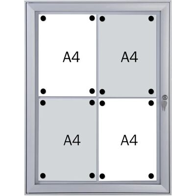 Vetrina di Sicurezza Franken Antincendio - 4x A4 - Bianco Vetrina di Sicurezza Franken Antincendio - 4x A4 - Bianco