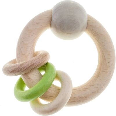 Hess natur Apfelgrün Rassel - Babyspielzeug Hess natur Apfelgrün Rassel - Babyspielzeug