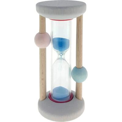 HESS Wooden Toothbrush Timer - Natural Pink/Blue - Educational Dental Timer HESS Wooden Toothbrush Timer - Natural Pink/Blue - Educational Dental Timer