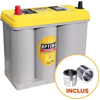 Optima Yellow Top Car Battery - 12V 38Ah 460A - B24 JIS Optima Yellow Top Car Battery - 12V 38Ah 460A - B24 JIS