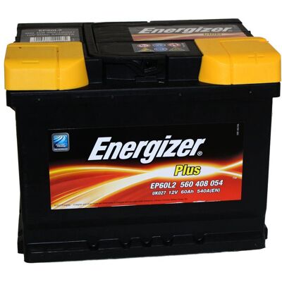 Batería de vehículo Energizer Plus EP60-L2 - 60 Ah, 540 A, 12 V Batería de vehículo Energizer Plus EP60-L2 - 60 Ah, 540 A, 12 V
