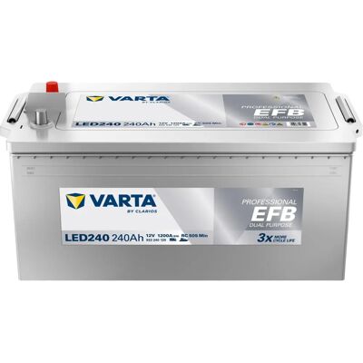 Varta Batterie 240Ah Usage Double 12V - Batterie - Publicité Varta Batterie 240Ah Usage Double 12V - Batterie - Publicité