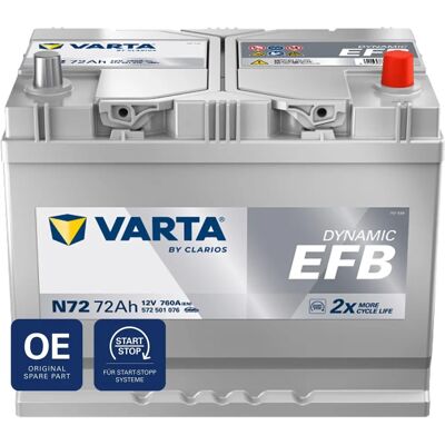 VARTA 572501076K262 - Bilbatteri VARTA 572501076K262 - Bilbatteri