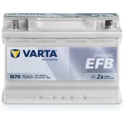 VARTA 570500076K262 - Batteria auto - Alte prestazioni, Affidabile, Duratura VARTA 570500076K262 - Batteria auto - Alte prestazioni, Affidabile, Duratura