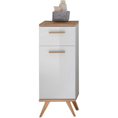 Pelipal Quickset 923 Badezimmer-Unterschrank Weiß Glanz / Riviera Eiche 35,5x89,5x33 cm Pelipal Quickset 923 Badezimmer-Unterschrank Weiß Glanz / Riviera Eiche 35,5x89,5x33 cm