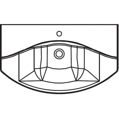 Pelipal Serie 4010 Waschtisch - 84cm Weiß Keramik Pelipal Serie 4010 Waschtisch - 84cm Weiß Keramik