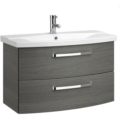 Pelipal 4010 Waschtischunterschrank - 2 Schubladen - Graphit - 80cm Pelipal 4010 Waschtischunterschrank - 2 Schubladen - Graphit - 80cm