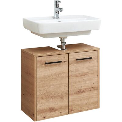 Xora Modell 319.016017 - Badezimmer-Schrank - Dunkles Holzfinish Xora Modell 319.016017 - Badezimmer-Schrank - Dunkles Holzfinish
